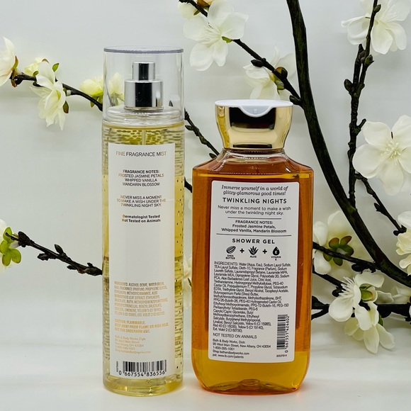 Bath and Body Works Twinkling Nights Duo Set Shower Gel, Fine Fragrance - Picture 2 of 4